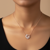 Pearl Heart Necklace – Model Shot