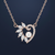 Marquise CZ Pearl Heart Pendant Necklace | Pure 925 Silver Rose Gold Finish BIS Hallmarked | Tavshan
