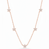 Star Station Necklace - Side View White Background